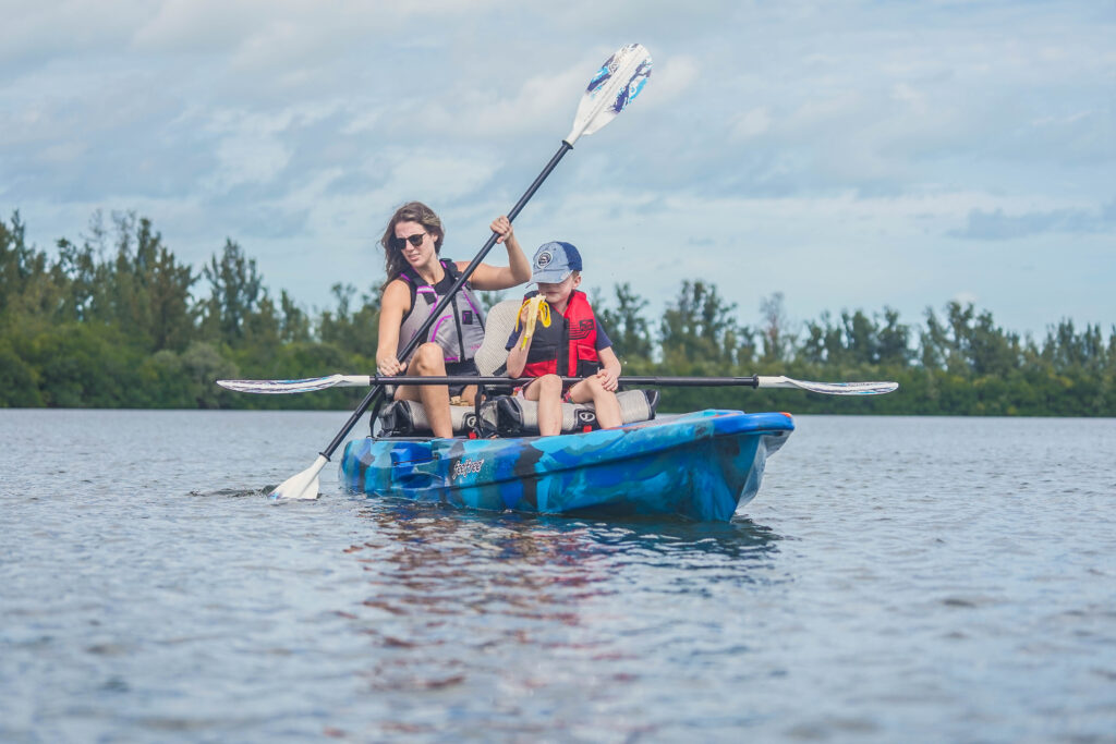 tandem kayaking, group excursions, Coastal exploration, Recreational kayaks, round island Florida, family adventures, paddle strokes